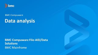 BMC Compuware FileAIDData Solutions  Data analysis [upl. by Etteniuqna666]