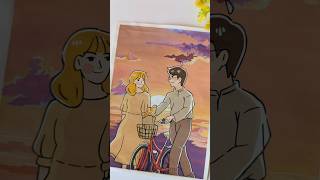 Couple Drawing Series😍Part3 art drawing painting eascouple coupleart couplegoals ytshorts [upl. by Thessa]