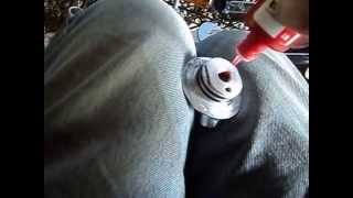 Replacing Honda GL1100 rear shock seals springs Part 912 [upl. by Akeylah]