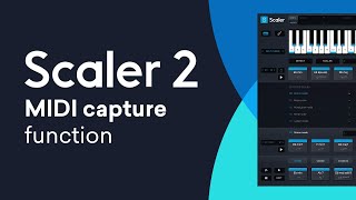 Scaler 2 New Feature  MIDI Capture Function [upl. by Raffaello]