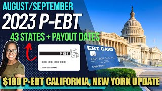 NEW 2023 PEBT UPDATE AUGUST CHECK YOUR CARDS NEW YORK amp CALIFORNIA 43 STATES APPROVED [upl. by Aesoh]