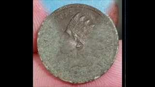 Hydrogen Peroxide Cleaning Results on Copper Coins [upl. by Ahsiuqel]