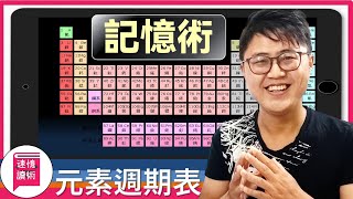 📌記憶術：元素週期表記憶法，利用諧音故事圖像法！疫情在家學習10分鐘，記起118個化學元素！讓一切變的有效率！ [upl. by Malilliw]