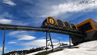 Stoosbahn  Worlds Steepest Funicular Train Switzerland 🇨🇭 5K UHD Video [upl. by Byrom833]