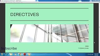 ASPNET Lecture 30 1  Directives  List of Directives  Theory  Example  Hindi [upl. by Lockhart653]