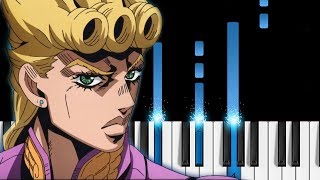 Traitors Requiem  JoJos Bizarre Adventure Golden Wind OP2  Piano Tutorial [upl. by Emirac]