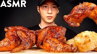 ASMR WHOLE SMOKEHOUSE CHICKEN MUKBANG No Talking EATING SOUNDS  Zach Choi ASMR [upl. by Gwennie]