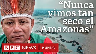 Ríos secos y delfines muertos las imágenes que muestran el avance de la sequía en el Amazonas [upl. by Falito]