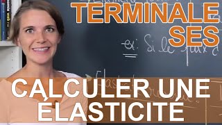 Calculer une élasticité  SES  Terminale  Les Bons Profs [upl. by Sikko681]