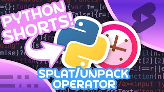 Splat Operator in Python    Unpack Iterables [upl. by Aiz]