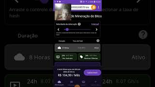 Mineração de Bitcoin em nuvem renda extra app de ganhar dinheiro mineração pelo celular [upl. by Auka]