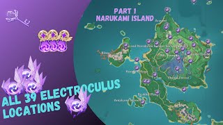 Genshin Impact All Electroculus Locations on Narukami Island  Guide Genshin Impact [upl. by Yleme]