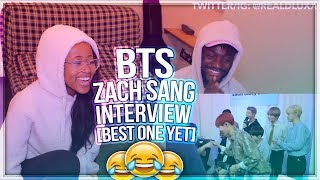 BTS ZACH SANG INTERVIEW AMAS 2017 BACKSTAGE  BEST INTERVIEW YET  REACTION [upl. by Leesa100]