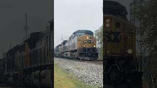 CSX 525 leading CSX L377 by Nappanee Indiana [upl. by Kcinnay550]