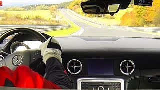 Mercedes SLS Onboard Acceleration Nürburgring Nordschleife V8 Sound Star Performance AMG [upl. by Kcirrad]