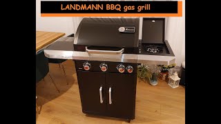 LANDMANN BBQ Gas grill unboxing and assembly [upl. by Cart]