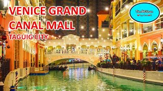 Venice Grand Canal Mall Taguig City  Venice Mall  Venice Canal travel manila venice [upl. by Annaik]