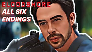 Bloodshore  ALL 6 Different Endings [upl. by Attiuqahs]