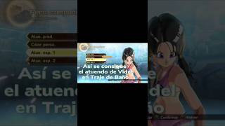 Así se consigue a VIDEL en TRAJE DE BAÑO en el Xenoverse 2 shorts dragonball viralshorts [upl. by Cohlette]