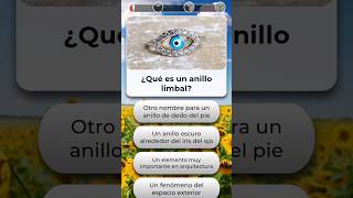 🤔 Anillo limbal 🍃 gameplay trivia shorts youtubeshorts [upl. by Aicelf]