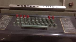 Teletype Model 28 Western Union [upl. by Atterol169]