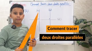 Comment tracer deux droites parallèles [upl. by Lasonde574]