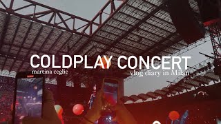 concert vlog in Milan • coldplay tour 2023 [upl. by Nalyd]