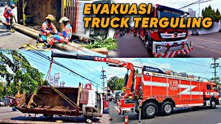 RESCUE  EVAKUASI TRUCK TERGULING JL DEMAK [upl. by Aluap]