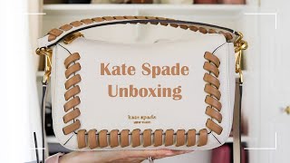 Kate Spade Unboxing Crush Whipstitched Medium Crossbody [upl. by Yawnoc]