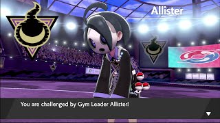 Pokemon Shield  StowOnSide gym Battle Allister Battle [upl. by Htiel]