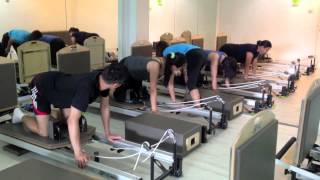 Singapore Pilates FitnessCouple Prenatal PilatesReformer Class [upl. by Nirrej]