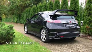 Honda Civic TypeR FN2  RCP Exhausts Rear Muffler [upl. by Iilek901]