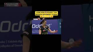 🇲🇾🔥PEARLY TAN POWERFUL SMASH MAKE OPPONENT STRING BROKEN💥😱🤣😅😄‼️pearlytan badmintonmalaysia fyp [upl. by Four127]