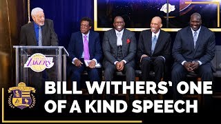 Bill Withers PRICELESS Speech At The Elgin Baylor Lakers Statue Unveiling [upl. by Dulcia]