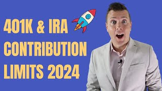 INCREASED 401k amp IRA Contribution limits for 2024 1 BIG CHANGE 🚀 [upl. by Lemmy397]