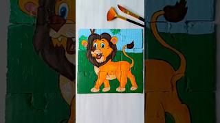 Simba Puzzle Art  The Lion King Drawing yt simba puzzle shorts drawing MissAgrawal21kids [upl. by Wivina799]