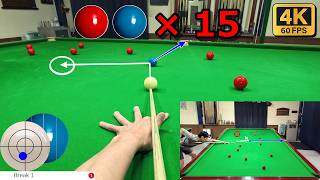 Snooker POV Blue Spot Practice Lv2 Total Clearance [upl. by Hadrian]