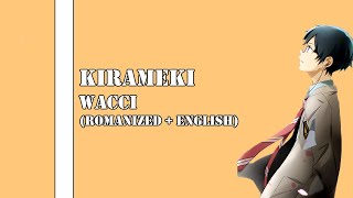 Lyrics RomEng  KiramekiAccoustic version  Wacci [upl. by Dragone]