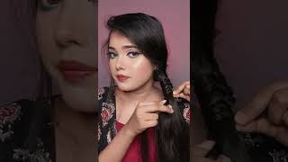 Easy Stylish Turn amp Twisted Side Braid Hairstyle  Haldi Special Hairstyle For Bride shorts [upl. by Garvin]