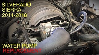 Chevy Tahoe 53 vortec water pump replacement [upl. by Truk]