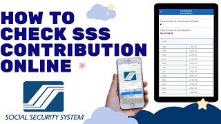 PAANO MAG CHECK NG SSS CONTRIBUTION ONLINE  HOW TO CHECK SSS CONTRIBUTION SA SSS MOBILE APP  SSS [upl. by Aicina]