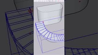 Modeling a Curved Stair in sketchup  sketchupplugins [upl. by Animehliw]