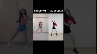 Jennie quotSoloquot REMIX dance cover 2021 vs 2022 [upl. by Mari]