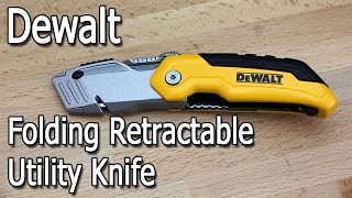 Dewalt Retractable Folding Utility Knife Review [upl. by Livingstone]