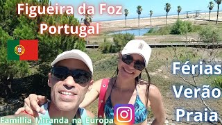 Figueira da Foz  Portugal  praia 🏖️  sol ☀️  férias  lugar lindo para conhecer portugal EP 89 [upl. by Cesaro]