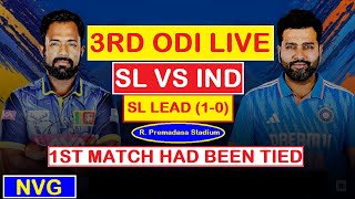 Live IND VS SL 3RD ODI live score live commentary [upl. by Nesnej611]