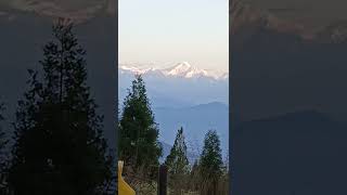 Kanchenjungha view from Rishop Black tulip Homestay  lava Lolegaon kolakham tour [upl. by Atteynad]