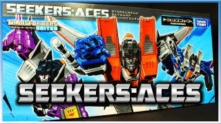 SEEKERS  ACES  SKYWARP STARSCREAM THUNDERCRACKER Transformers Asia Exclusive set review [upl. by Yorker]