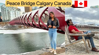 Peace Bridge Calgary Canada🇨🇦 [upl. by Nnyleimaj814]