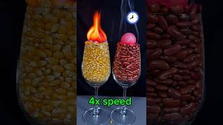 Redhot iron ball vs red beans  corn  cooking oil🔴🔥💯experiment corn beans shorts [upl. by Nnyl]